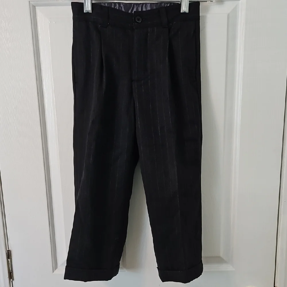 Gymboree Black Pinstripe Trousers. Size 4